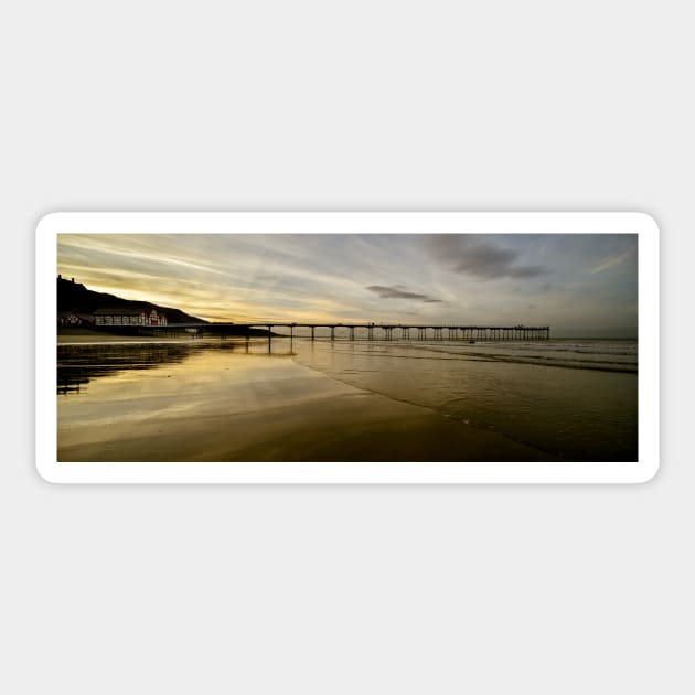 Saltburn Pier Sticker by davehudspeth